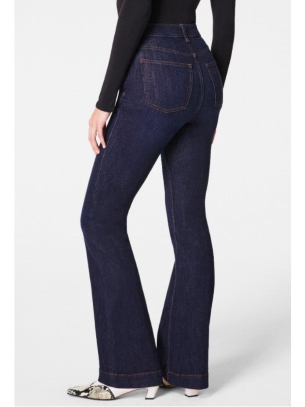 SPANX Flare High-Rise Jeans Pull On - Sold Out Online - Small - NWT